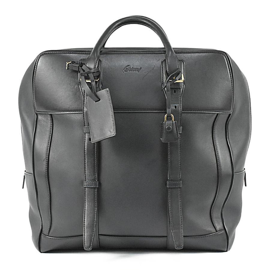 Brioni（ブリオーニ） メンズ ボストンバッグ ネイビー レザー メンズ