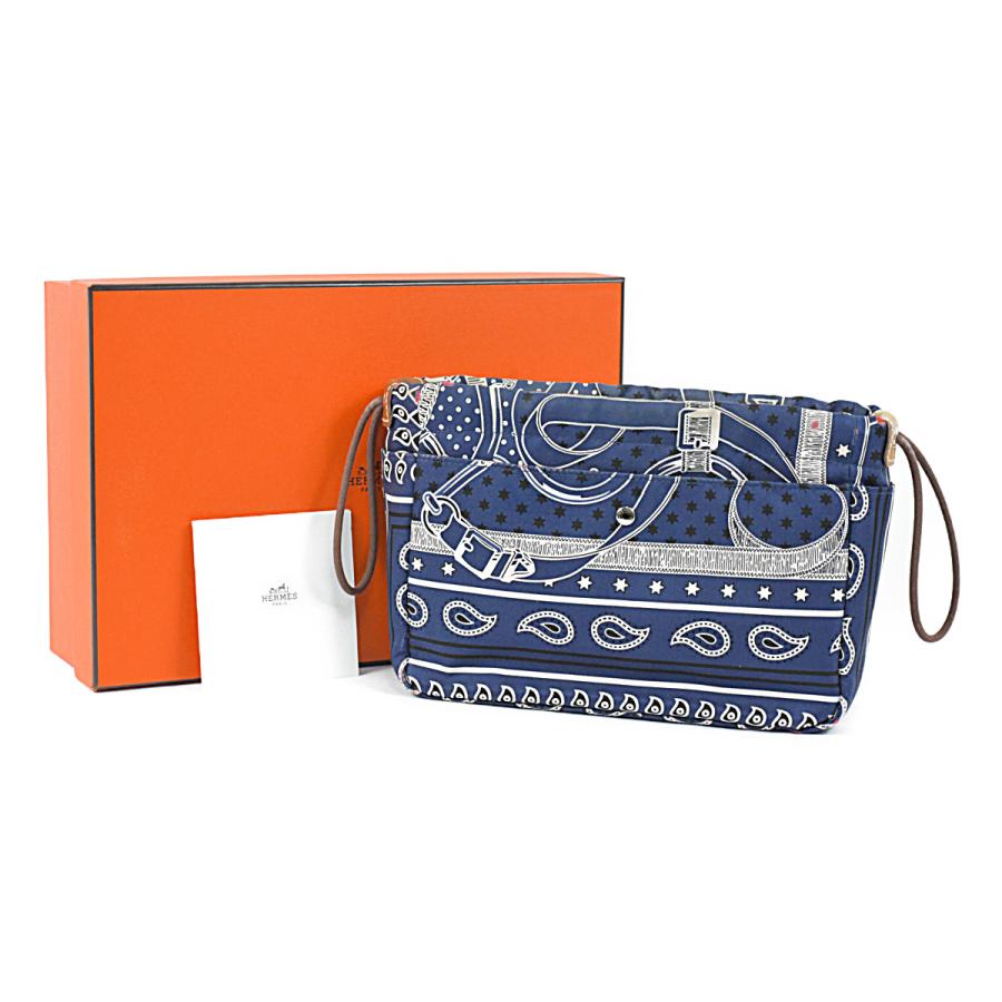 HERMES（エルメス） フールビ 20 エプロンドール シルク ポーチ