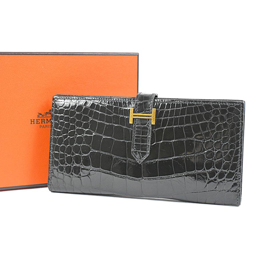 HERMES エルメス 超豪華 極上の逸品 アリゲーター メンズ 長財布 HERMES エルメス 超豪華 極上の逸品 アリゲーター メンズ 長財布