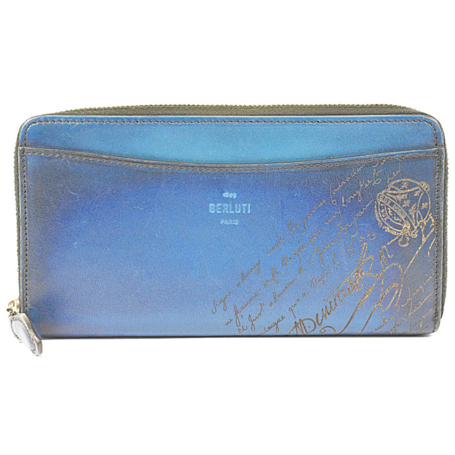Berluti（ベルルッティ） ラウンド長財布 スクリット カリグラフィ