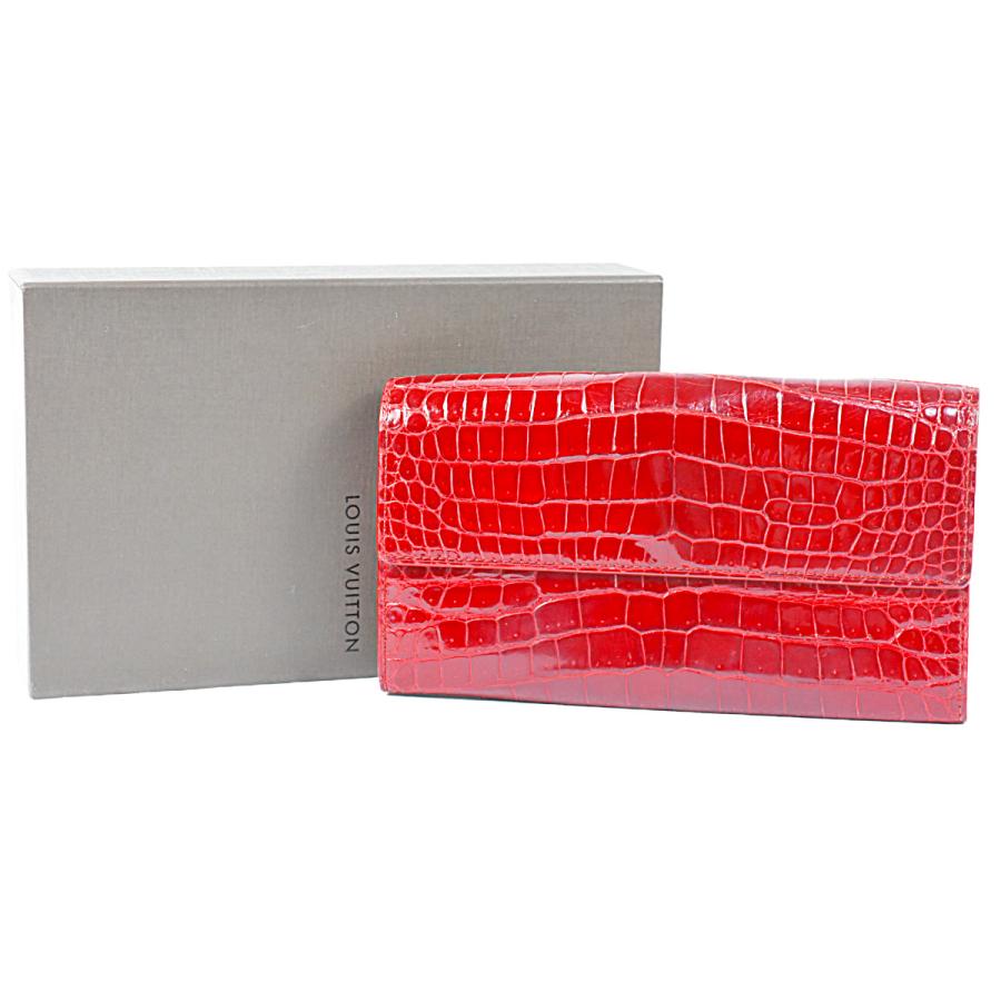 ルイヴィトン激レア赤いクロコダイル ケース LOUIS VUITTON（ルイ・ヴィトン） 超豪華 希少 クロコダイル 小銭入れ