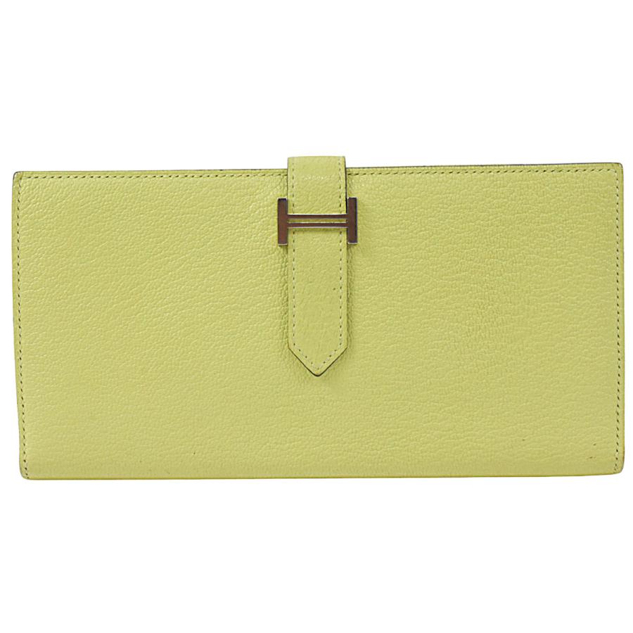 HERMES エルメス ベアンスフレ マチあり 小銭入れ付き 長財布  