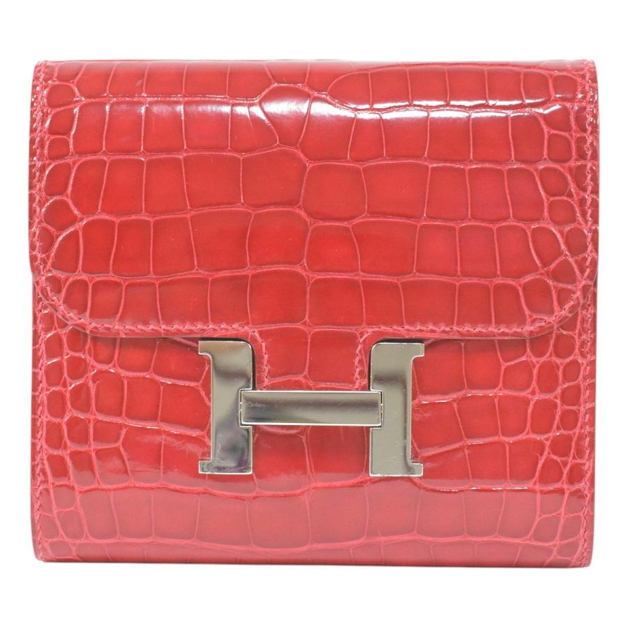 HERMES（エルメス） 美品 豪華アリゲーター コンスタンス コンパクト