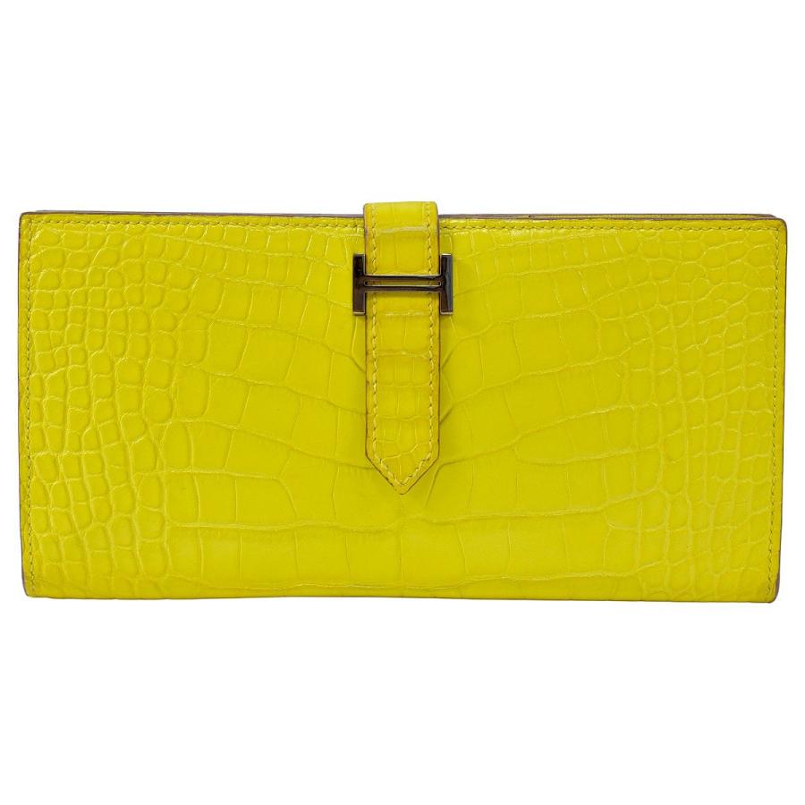 HERMES（エルメス） 豪華 アリゲーター マット メンズ 長財布