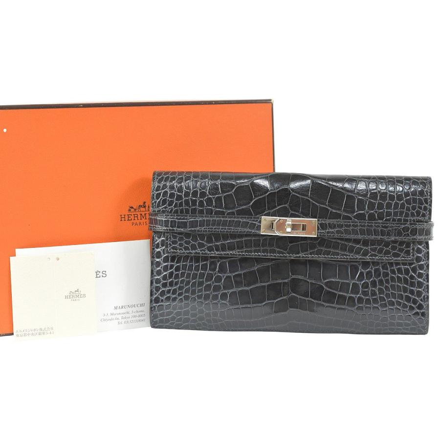 HERMES（エルメス） 希少 ケリー ロングウォレット 豪華アリゲーター