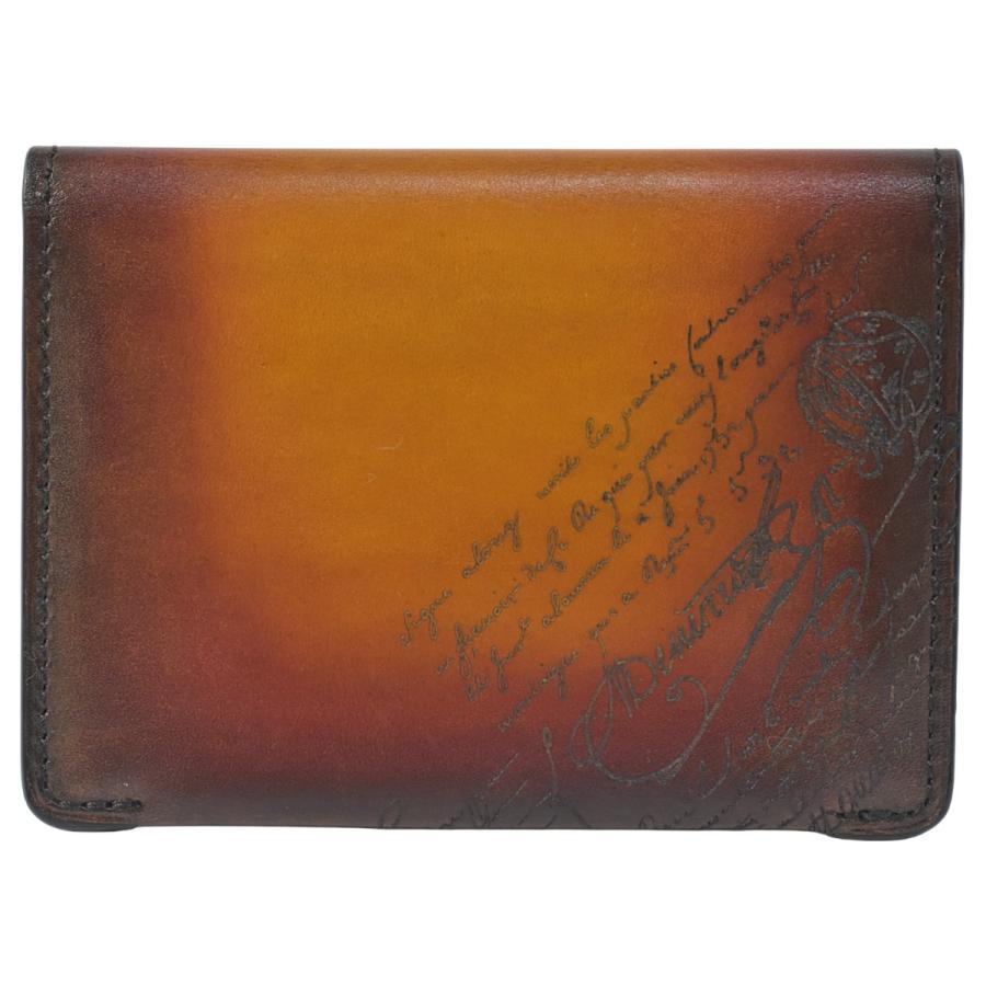 極上品☆ベルルッティ Berluti カリグラフィ　名刺入れ レザー Berluti（ベルルッティ） 美品 スクリット カリグラフィ 美しい