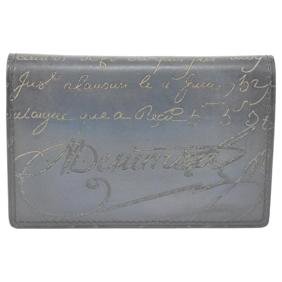 【美品 ほぼ未使用】Berluti ベルルッティ名刺入れ Berluti（ベルルッティ） スクリット カリグラフィ 美しいパティーヌ