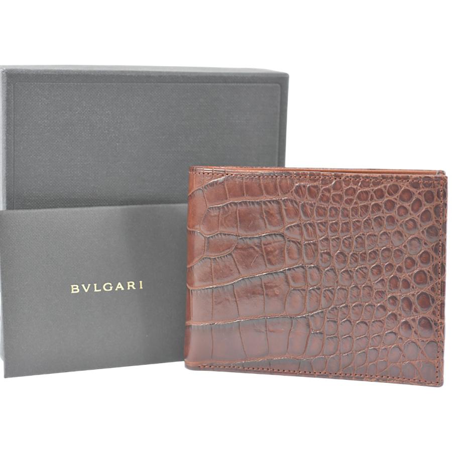 BVLGARI（ブルガリ） 超美品 超豪華 ドイツ製 マット クロコダイル 