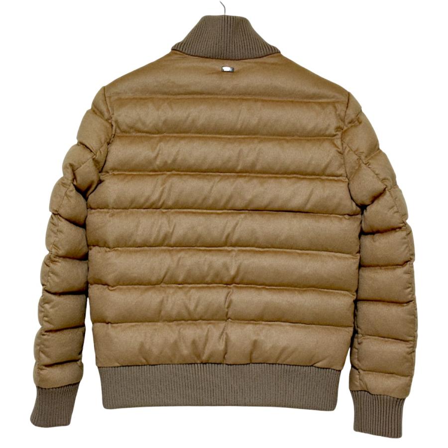美品 HERNO カシミヤ シルク バルスター ブルゾン ニット48 ジャケット HERNO（ヘルノ） 高級 カシミヤシルク メンズ ダウンジャケット