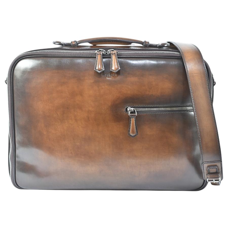 【美品】ベルルッティ 2WAY ブリーフパティーヌ ヴェネチアレザー ビジネス Berluti（ベルルッティ） 美品 希少 ランドゥマン 2way トラベルバッグ