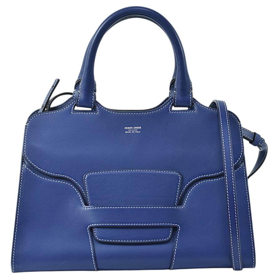 GIORGIO ARMANI ジョルジオアルマーニ 美品 2way レザー トートバッグ