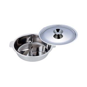 YUKIWA　18-0　IH対応　ちり鍋　3仕切　29cm