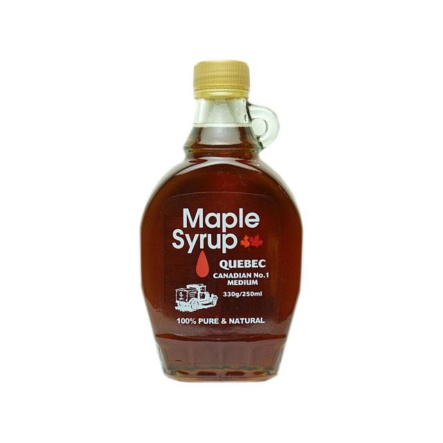ピュアメイプルシロップ カナダ産 アンバーリッチテイスト No 1ミディアム ２５０ｍｌ ３３０ｇ メープルシロップ 輸入