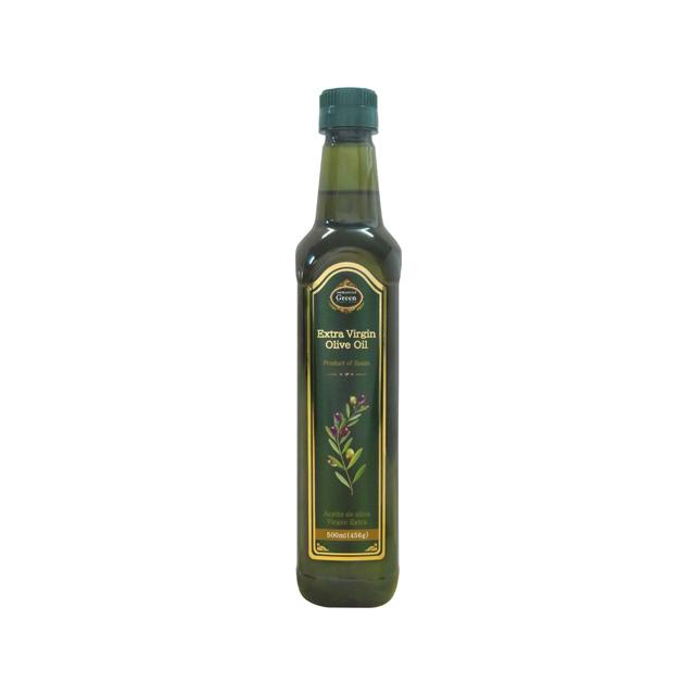 グリーン エキストラヴァージンオリーブオイル 500ml PET 輸入