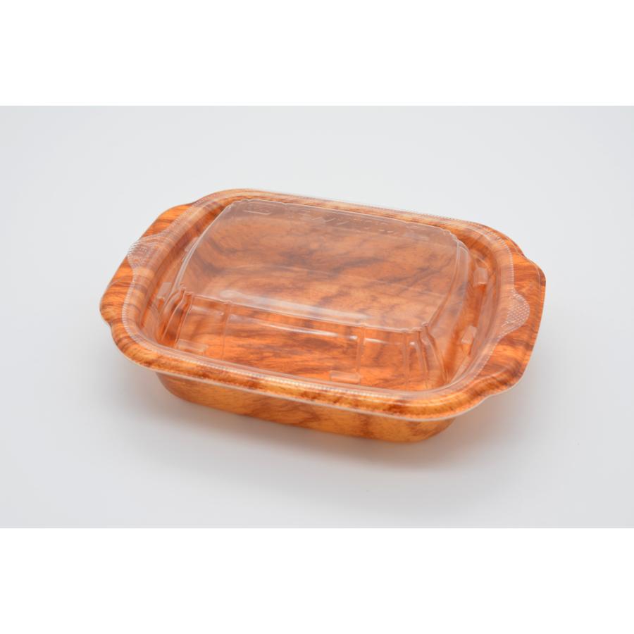 MFPデリプレ角18-13(34)並木W内嵌合蓋PPセット 600セット パスタ リゾット 惣菜の画像