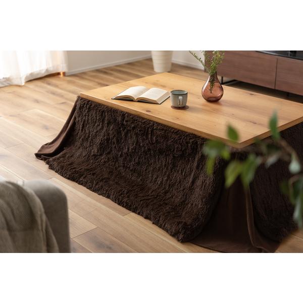 東谷 KK-520BR 省スペースコタツ掛布団 長方形 ブラウン W190×D230