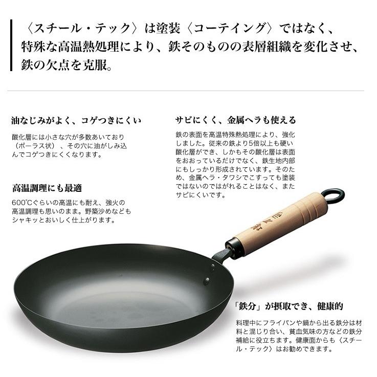 堺刀司 スチールテック 鉄 フライパン 18cm : Kitchen&Living House