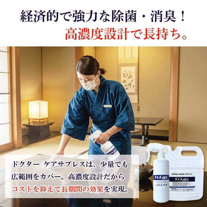 【高濃度 除菌消臭剤 99.999%除去】Dr.Care suppress 18L業務用QB｜タバコ臭・加齢臭・腐敗臭にも！施設用・災害対策にも対応【送料無料】 |  | 12