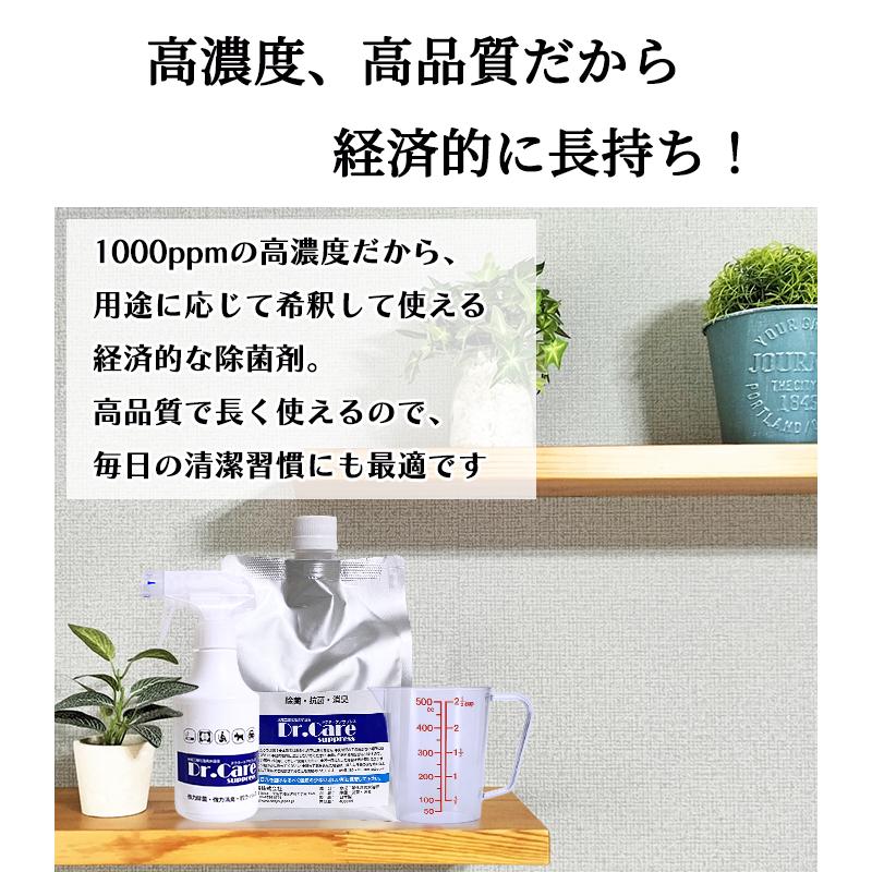 高濃度 除菌消臭剤 99.999%除去 ドクターケア サプレス 1000ppm 4L×3本セット 業務用 コロナ・インフル対策 細菌・臭いも根本除去 送料無料 |  | 16