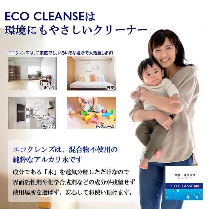 アルカリ水クリーナー 汚れ落とし 除菌 消臭 2度拭きなし 大掃除 洗剤不要 エコクレンズプロ  ph13.2 １Lパック×2個 |  | 05
