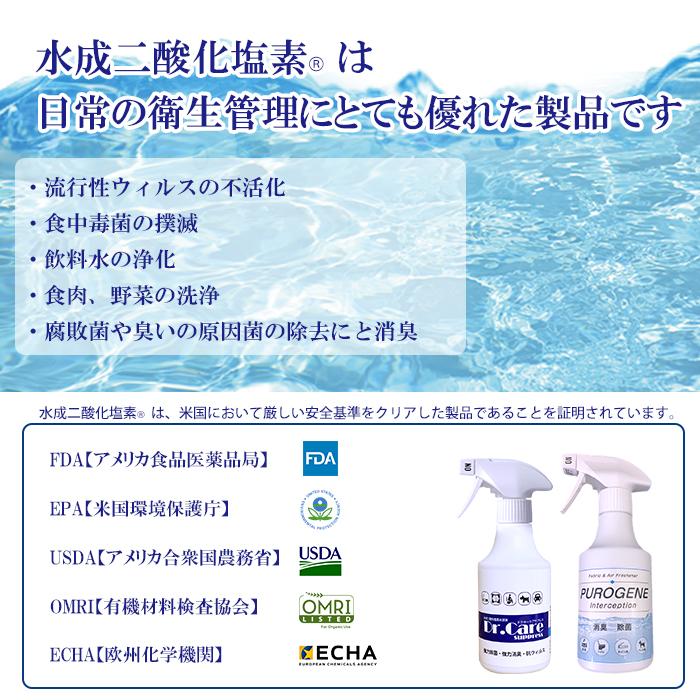 消臭 除菌 抗菌 防カビ 水成二酸化塩素 ピュオロジェン 1000ppm 300ml スプレーボトル３本セット 送料無料 |  | 04