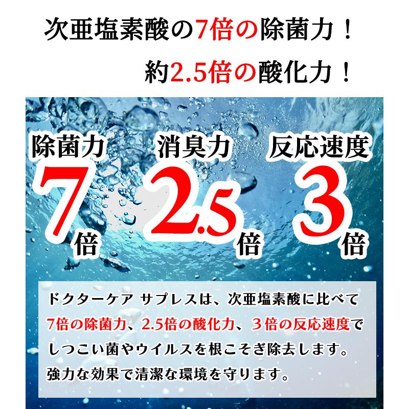 【除菌消臭剤】1000ppm Dr.Care suppress 10L QBケース 詰替え用 高純度 二酸化塩素水溶液 除菌消臭【送料無料】