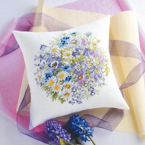 ししゅうキット 5990 オフホワイト クッション ブルーアネモネ Ab 4512g キッチンパートナーズ 通販 Yahoo ショッピング