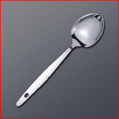 松印 給食用先割れスプーン 穴あき 180mm カトラリー シルバー
