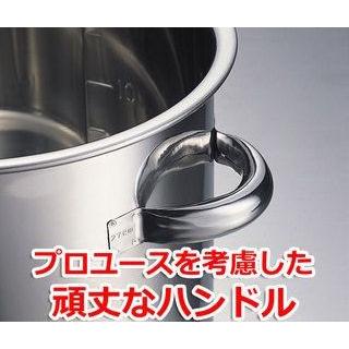 AG 寸胴鍋 33cm 目盛付・手付 26リットル 18-8ステンレス製 ガスコンロ用 つなぎ目なし ずんどう鍋 スープ鍋の画像