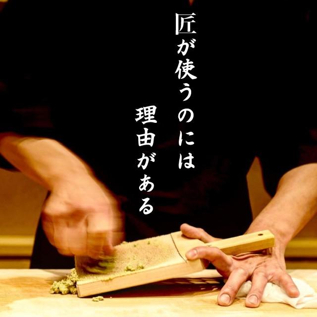 未使用　神田作　サメ皮おろし　超特大　わさびおろし器　 サメ肌 鮫皮おろし 長次郎 超特大 おろし器 おろし金 鮫川 山葵 薬味 わさび