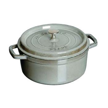 Staub（ストウブ） ピコ ココット 丸 24cm 1102418 グレー 鋳物鍋 鋳物