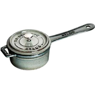 【未使用】ストウブ staub ミニソースパン　10cm グレー Staub（ストウブ） ミニ ソースパン10（1241018）グレー : アド