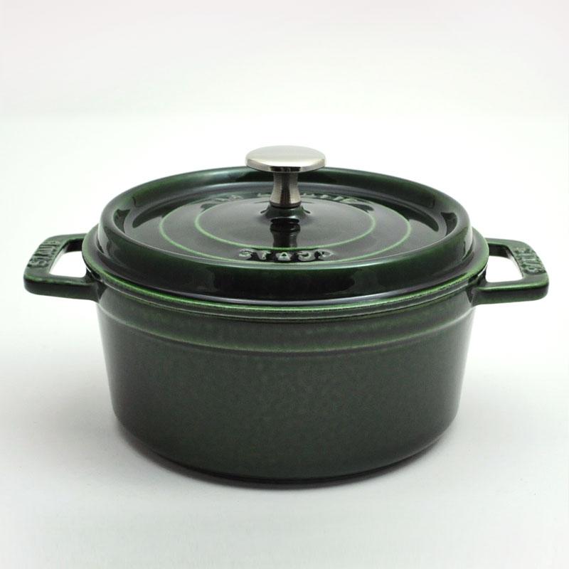 ストウブ staub ピコ・ココット ラウンド24cm 1102485 バジルグリーン 【並行輸入品】 | Staub