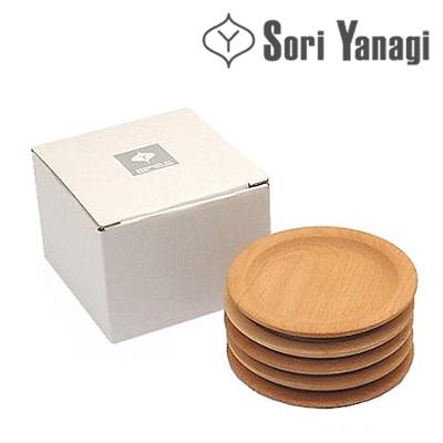 柳宗理 ウッド 丸プレート 5枚セット ＜ 10cm ＞ | 