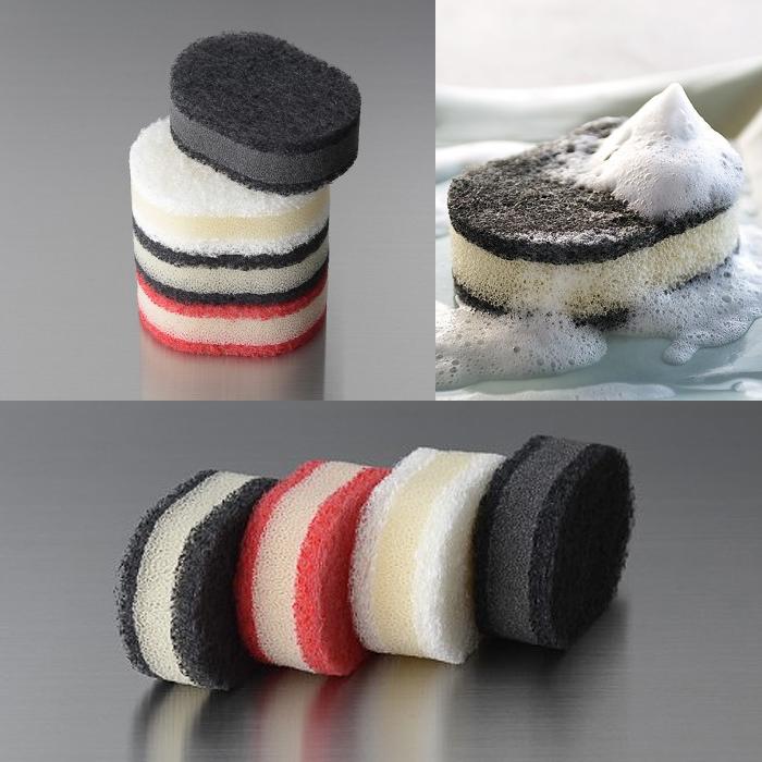 ラバーゼ スポンジ （ BW ） （ LB-025 ） 【 有元葉子 ラ・バーゼ la base キッチンスポンジ 台所   】 送料無料 | la base | 01