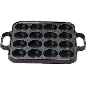 盛栄堂 及源 南部鉄器 たこ焼 角型 穴径 4.2cm CA-30L | 