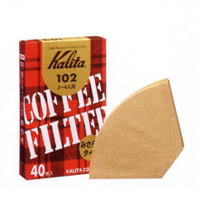 カリタ　みさらしタイプ102濾紙（ブラウン）40枚入（＃13143） | 