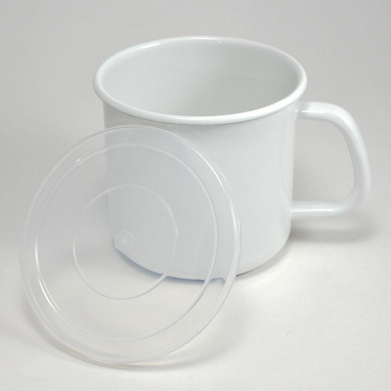 野田琺瑯 野田ホーロー ホワイトシリーズ 持ち手付 ストッカー 丸型 S MS-12M ホーロー容器 日本製 | 野田琺瑯 | 01