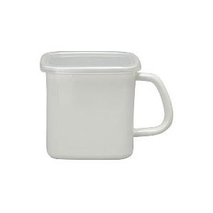 野田ホーロー 持ち手付 ストッカー角型 L シール蓋付 MS-12K ホーロー容器 日本製 ホワイトシリーズ 送料無料 | 野田琺瑯 | 01