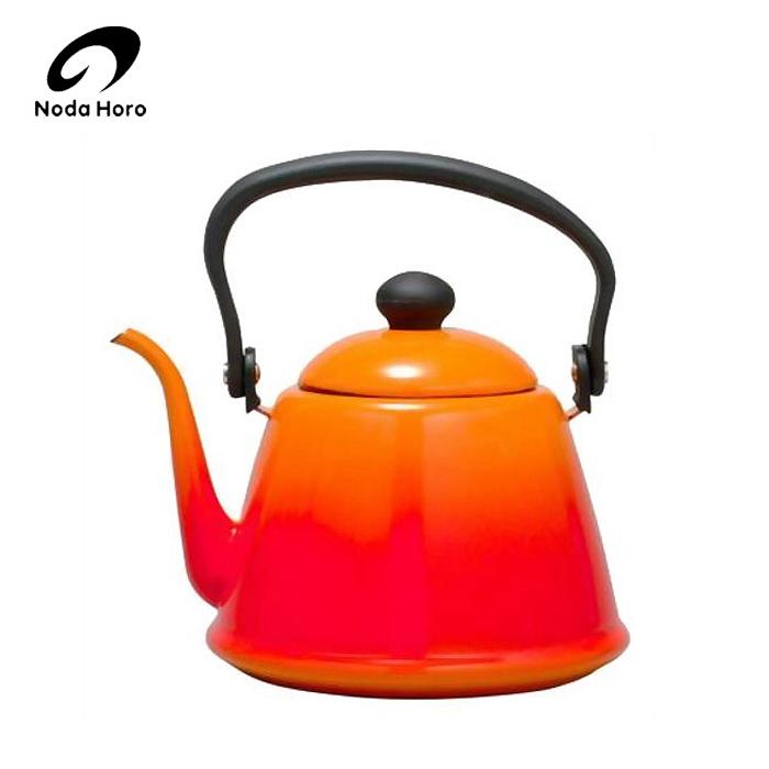 野田琺瑯 ドリップケトルII 2.0L オレンジ DK-200 IH対応 ホーロー ケトル【送料無料】 | 野田琺瑯
