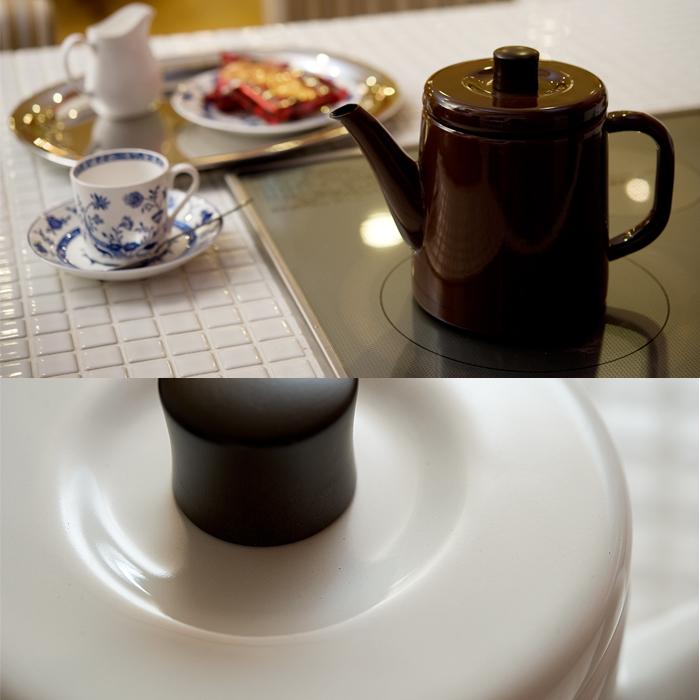 野田ホーロー ポトル 1.5L PTR-1.5 ホーロー やかん IH対応 ガス火対応 日本製 送料無料 | 野田琺瑯 | 02