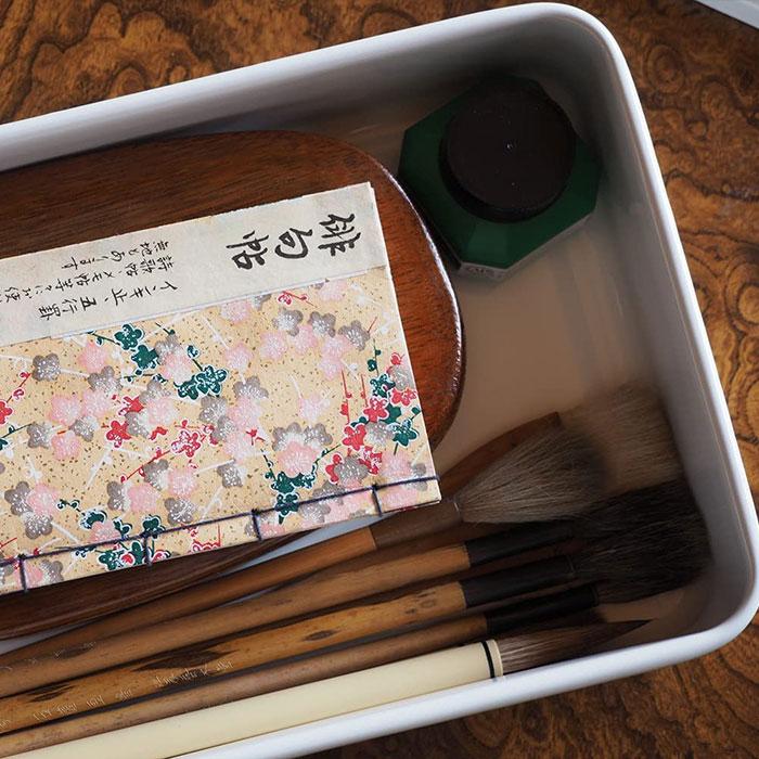 野田琺瑯 琺瑯 道具箱 蓋付き DG-35W 日本製 ホーロー 浅型 箱 ホワイト カトラリー 書類ケース【送料無料】 | 野田琺瑯 | 04