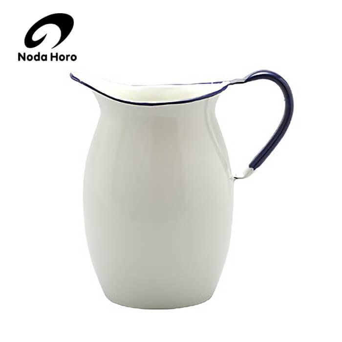 野田琺瑯 ピッチャー15cm　紺縁（ＨP-15） | 野田琺瑯