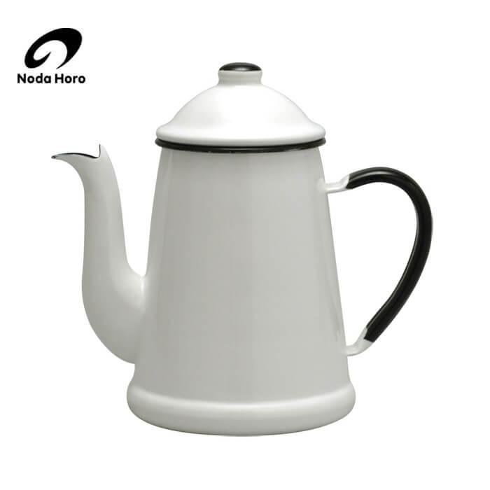 野田琺瑯 野田ホーロー ランブルポット 1.7L LB-1.7PW ホワイト 日本製 | 野田琺瑯