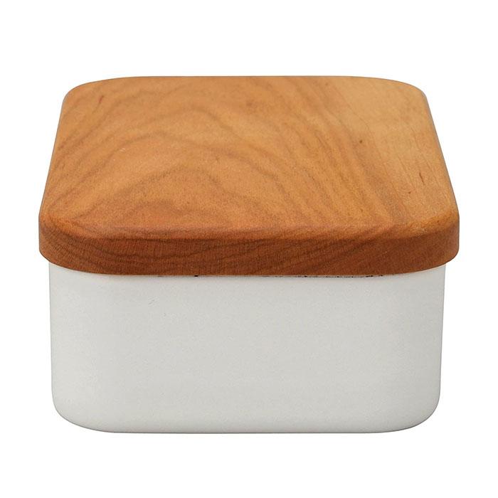 野田琺瑯 野田ホーロー バターケース BT-200 200g用 ホーロー容器 ホーロー 容器 のだホーロー 日本製 ふた付き 送料無料 | 野田琺瑯 | 02