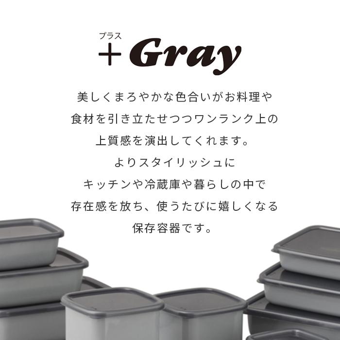 野田琺瑯 野田ホーロー ＋Gray グレースクウェア M シール蓋付 GS-M ホーロー容器 のだ ホーロー NODAHORO 保存容器 琺瑯 琺瑯製品 琺瑯容器 日本製 グレイ |  | 01