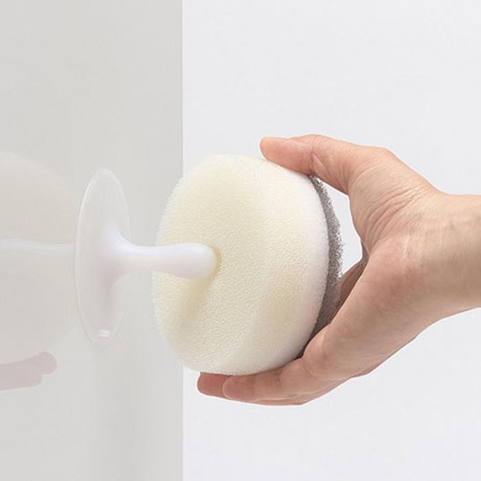 マーナ MARNA ポコ キッチンスポンジ 吸盤付き K-096 K676 選べる7カラー 3層構造 食器用スポンジ 台所スポンジ | marna | 02