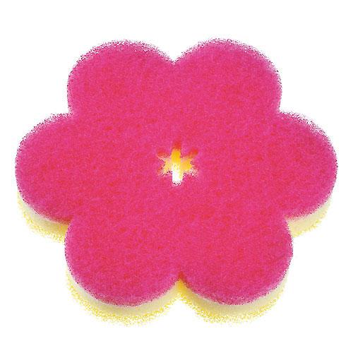 マーナ MARNA おはなスポンジ ( K-364DP ) ディープピンク 4点までメール便送料無料 | marna