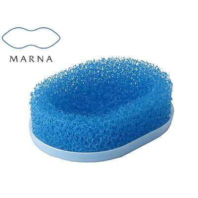 マーナ MARNA スポンジ石けん置き ( 皿付 ) ( W152B ) ブルー | marna