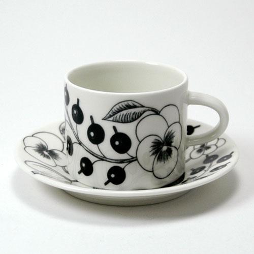 アラビア arabia ブラック パラティッシ コーヒーカップ＆ソーサー （ 6674 6675 ）並行輸入品フィンランド 北欧 | ARABIA | 01